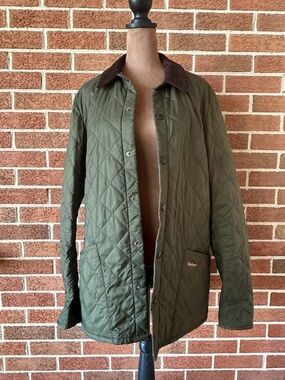 Barbour Green Quilted Jacket Women’s Outdoor Casual, Size M